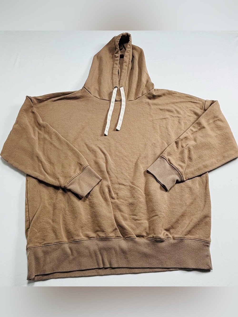 Men's Brown Hooded Pullover Sweatshirt